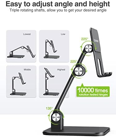 elitehood Aluminum iPad Stand for Desk, Ultra-Stable iPad Holder Stand - Image 5