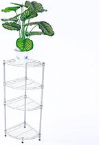 4 Tier Storage Racks Shelving, Heavy Steel Pantry Shelves, Adjustable Wire Shelving Rack, Suitable for Garage, Kitchen, Bathroom, Office, 12" W x 12" D x 36" H, Chrome - Image 2