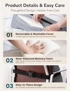 Lumbar Support Pillow Memory Foam Pillow Back Cushion - Image 5