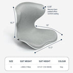Season Guard Ergonomic Lumbar Support Pillow, Back Pain Posture Corrector - Image 4