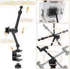 Metal Tablet Holder for Overbed Table, Space Saving Desk iPad Mount - Image 5