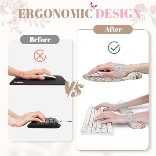 iCasso Beige Keyboard Mat 35.4"x15.7", Desk Protector for Workspace - Image 3