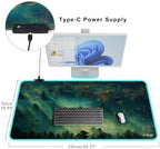 Mydours 40" x 20" RGB Gaming XXL Large Mouse Pad (Forest) - Image 4