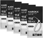 Zip Ties Heavy Duty with 250 Pounds Tensile Strength, 11.6", Black, Heavy Duty Cable ties, 250 Pieces,by Karoka by Karoka