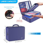 ENGPOW Fireproof File Organizer Bag with 13 Pockets Accordion File Folder - Image 3