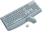 Wireless Keyboard and Mouse Combo, ULSOU 2.4G Full-Sized Ergonomic Computer Keyboard with Wrist Rest and 3 Level DPI Adjustable Wireless Mouse for Windows, Mac OS Desktop/Laptop/PC(Grey) by Unknown