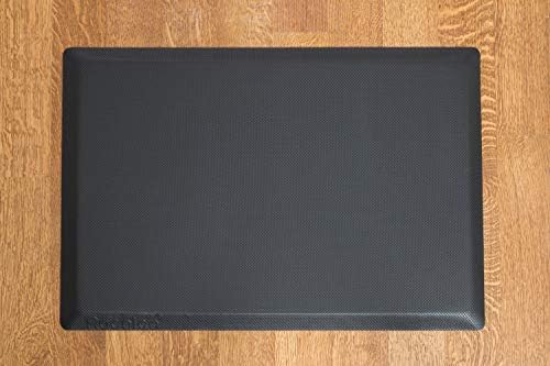 Rocelco Standing Desk Converter and Floor Mat - 31.5 Inch Sit Stand Up Dual Monitor Tabletop Riser with Tablet Mount, Height Adjustable Workstation - Deep Keyboard Tray - Black (R VADRB-MAFM) - Image 4