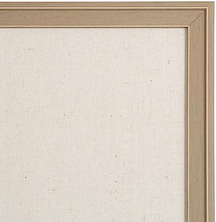 Kate and Laurel Oakhurst Rectangle Framed Linen Fabric Pinboard; 24 x 36; Light Tan; Traditional Decorative Bulletin Board with Stepped Profile and Lightly Distressed Finish - Image 6