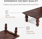 Anji Mountain Monitor Stand for Desk - Desktop Organizer & Laptop Riser, Ergonomic Monitor Riser, Space-Saving, Durable, Easy Assembly & Ideal for Home & Office,Walnut, 24-Inch, Classic - Image 2