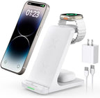 3 in 1 Fast Wireless Charging Station for Multiple Apple Devices by AUKUSE