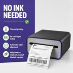 4x6 Thermal Label Printer - Bluetooth, Wireless, 2 Extra Label Rolls - Image 4