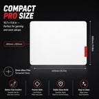 Flash Beyond Glass Gaming Mouse Pad, 400 x 300 mm, White - Image 6