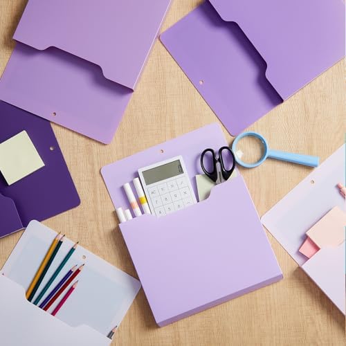 Fuutreo Magnetic Wall File Holder,6pcs,Violet Color,Vertical-large - Image 4