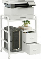 Printer Stand with Storage by Zexvida