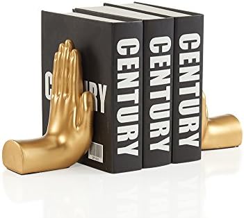Danya B. NY8003GLD Contemporary Accent Book Shelf Decor - Hands Sculpture Bookend Set by DANYAB