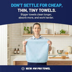 Microfiber Cleaning Wholesale Cloths (48 Pack) | Size 12" x 12"| All Purpose Microfiber Towels - Clean, Dust, Polish, Scrub, Absorbent (Blue) - Image 3