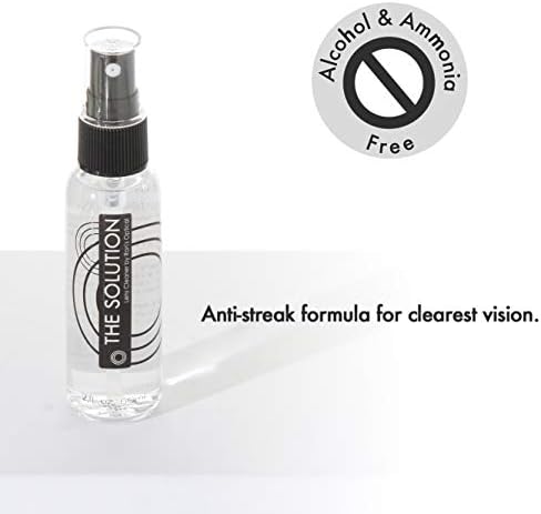 The Solution Lens Cleaner Spray | 8-2oz Alcohol Free Eyeglass Lens Cleaning Spray & 4 Microfiber Cleaning Cloth for Glasses, Lens, Screens - Image 4