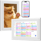 10.1 Inch Digital Calendar+Digital Picture Frame, 2026 Desk Calendar Smart WiFi Planner & Chore Chart, IPS HD Interactive Touchscreen Display Gifts for Women Men, Gifts for Mom Dad by BQQJDD