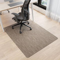 Office Chair Mat for Hardwood Floor, 53" x 45" Desk Computer Chair Mats for Hard Wood, Anti-Slip Easy Glide Rolling Floor Protector Mat, Dark Brown by Futurwit