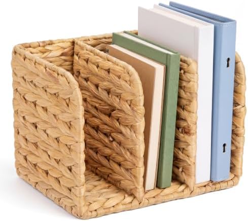 Novabright Wicker 3-compartment File Magazine Desk Holder, Suit for B5 by Unknown