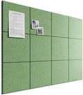 Bumusty 48"x 36" Large Felt Bulletin Board Tiles, Botanical Green by BUMUSTY