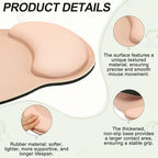 PATIKIL Ergonomic Wrist Rest Set, Memory Foam Mouse Pad and Keyboard Wrist Rest Support Hand Waterproof Cup Pad Non-Slip for Office Computer Gaming Home Desk Accessory, Vintage - Image 3