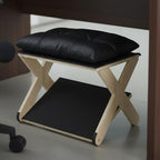 Foot Rest for Under Desk at Work, Non-Slip Wooden Under Desk Footrest, Ergonomic Foot Stools for Office Home (Black, OneSize) - Image 4
