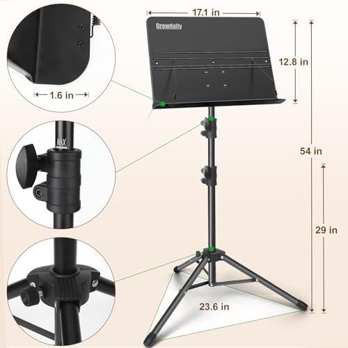 Music Stand, Folding Music Stand Portable Music Stand For Sheet Music - Image 4