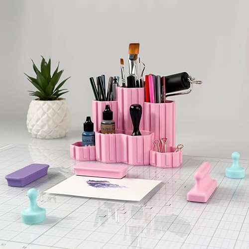Glassboard Studio Hexaflex Organizer Set - Pen and Pencil Holder for Desk, Versatile Hexagon Design, Adjustable Dividers, 12 Color Options - Desk and Office Organization (Jet Black) - Image 5