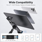 iPad Holder For Desk, Adjustable Tablet Arm iPad Desk Mount with C-Clamp - Image 4