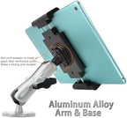 VAUBORTTI Aluminum Arm Heavy Duty Tablet Mount Drill Base - for 6.5"-12.9" Tablet iPad Pro/Mini, iPad Holder for Truck, Car,Dashboard,Desk,Wall-Swivel with 1 inch/25mm Ball Joint (Pack of 2) - Image 2