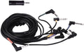 Cable Harness Snake Loom Replacement and Mono 1/4'' to 3.5 mm adapter Compatible with Alesis Nitro Mesh Electronic Drum Set Module Surge Command Forge Turbo Crimson DM7X RCA Connector Type Hi-Hat by gtpartes