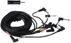 Cable Harness Snake Loom Replacement and Mono 1/4'' to 3.5 mm adapter Compatible with Alesis Nitro Mesh Electronic Drum Set Module Surge Command Forge Turbo Crimson DM7X RCA Connector Type Hi-Hat by gtpartes