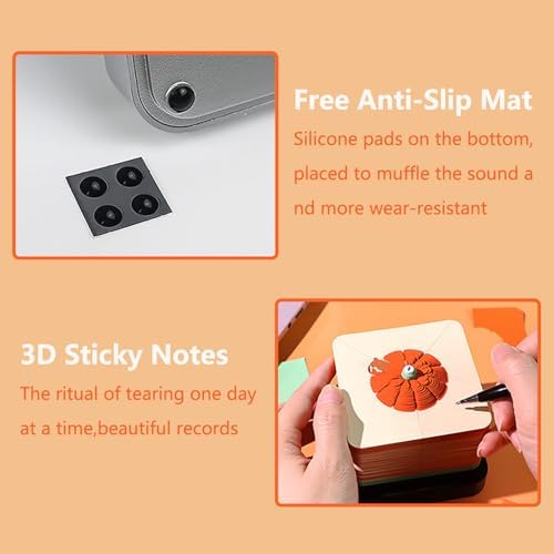 3D Calendar 2027, Time Piece Calendar 2027,3D Tear Off Paper Sculpture,Halloween Pumpkin House Tearable Notepad,3D Office Decoration,Desktop Decoration,3D Art Memo Pad 2027,Gift(Halloween Pumpkin House) - Image 2