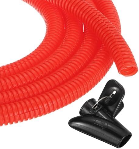 MECCANIXITY 1/2" 100ft Split Wire Loom Tubing w/Installation Tool Red by MECCANIXITY