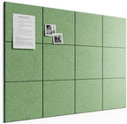 Bumusty 48" x 36" Large Cork Board Alternative, Moss Green by BUMUSTY