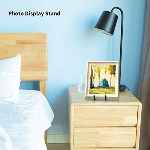 Decolore 6 Inch 5 Pack Black Metal Display Stands Plate Holder Display Stands for Picture, Decorative Plate, Book, Photo Easel, Artistic Work - Image 6