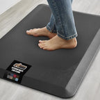 GORILLA GRIP Cushioned Antifatigue Kitchen Mat for Floor, 24x17, Black by GorillaGrip