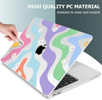 Mektron Case for 2026 MacBook Neo 13-inch A18 Pro chip A3404 Laptop Cover with 13-inch (Diagonal) Liquid Retina Display+ Keyboard Cover+ Screen Protector, Colorful Wave - Image 4