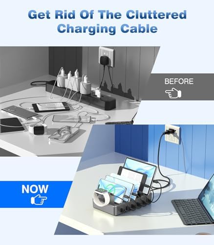 50W Fast Charging Station, 6 Port Charging Station for Multiple Devices - Image 5