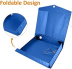 HUA JIE 6 Pack A4 Storage File Boxes Plastic Archives Cases with Clip,Blue - Image 7