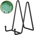 Decolore 6 Inch 5 Pack Black Metal Display Stands Plate Holder Display Stands for Picture, Decorative Plate, Book, Photo Easel, Artistic Work by Decolore
