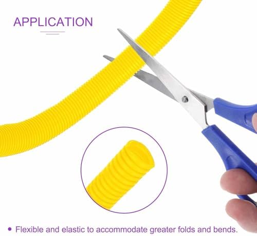 DMiotech 100ft Wire Loom Split Tubing 3/4 Inch(19.1mm) ID Yellow - Image 2