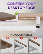 Ergonomic Keyboard Tray Under Desk, 25.6x11.8 Inch Board, White - Image 7