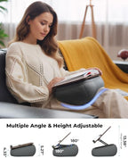 Viozon Lap Book Pillow Stand with Light, Adjustable Beanbag Reading Pillow with Storage, Multi-Angle Book Holder for Hands-Free Reading in Bed or Sofa,Book Lover Essential,Soft Cushion - Image 6