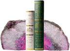 Agate Rock Bookend Heavy Duty Healing Crystal Stone Book Holders Decorative - Image 3