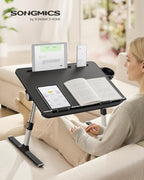 SONGMICS Bed Laptop Desk, Foldable, Adjustable Height, 15.7 x 22 Inches - Image 2