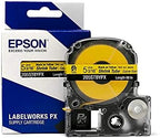 LABELWORKS Epson 205STBYPX Heat Shrink Tube - Black on Yellow - 5mm by EpsonLABELWORKS