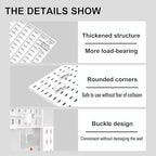 Pegboard Combination Kit, Modular White Wall Organizer - Image 5