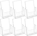 MaxGear Acrylic Brochure Holder, 6 x 9 Inch Countertop Display, 6 Pack by MaxGear